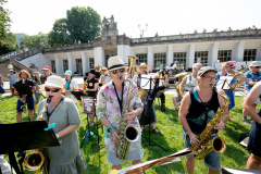 Frauen*BrassMob im Volkspark Schöneberg © Jana Legler