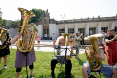 Frauen*BrassMob im Volkspark Schöneberg © Jana Legler