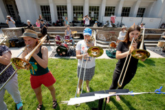 Frauen*BrassMob im Volkspark Schöneberg © Jana Legler