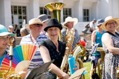 Frauen*BrassMob im Volkspark Schöneberg © Jana Legler