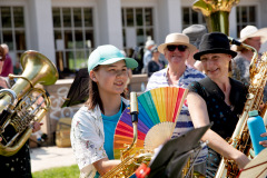 Frauen*BrassMob, Volkspark Schöneberg. © Jana Legler