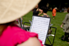 Frauen*BrassMob, Volkspark Schöneberg. © Jana Legler