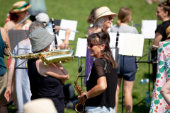 Frauen*BrassMob, Volkspark Schöneberg. © Jana Legler